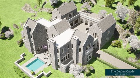 The Declan Castle. An Extraordinary Castle Plan by Tyree House Plans.