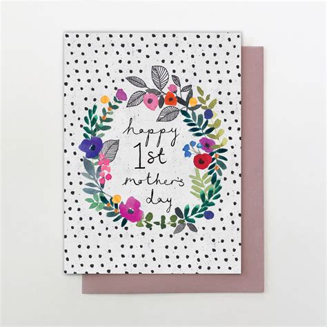 Floral Happy 1st Mother's Day Card | Paper Tiger