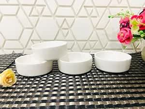 ALTAICA Porcelain White Ceramic 80ml Small Sauce Bowl Round Shape Set ...