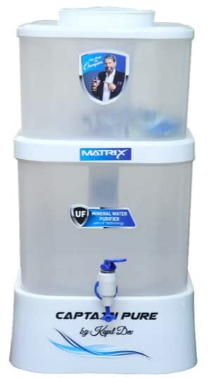 Captain Pure by Kapil Dev Matrix Gravity Filter UF Pot | Water Purifier ...