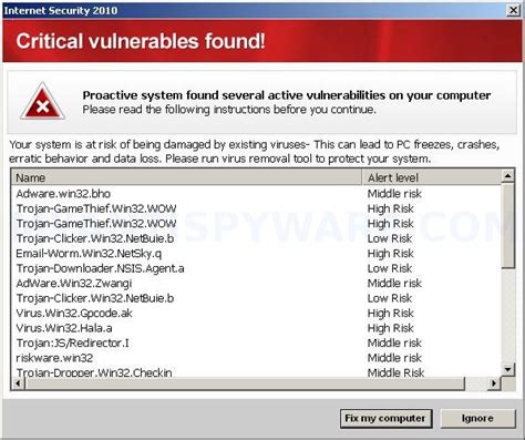 Image result for How to Remove Internet Security Program Virus