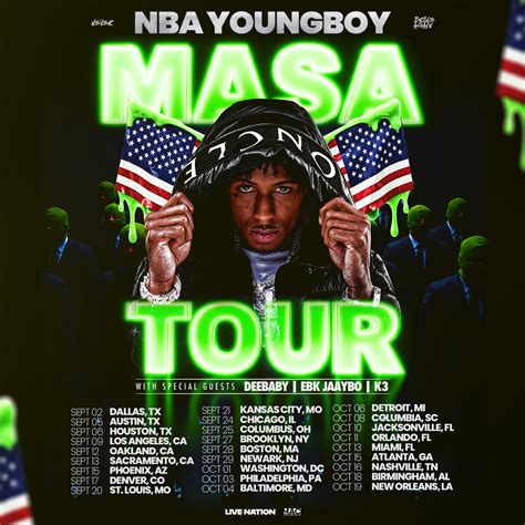 YoungBoy Never Broke Again 2025 MASA Tour Dates Announced