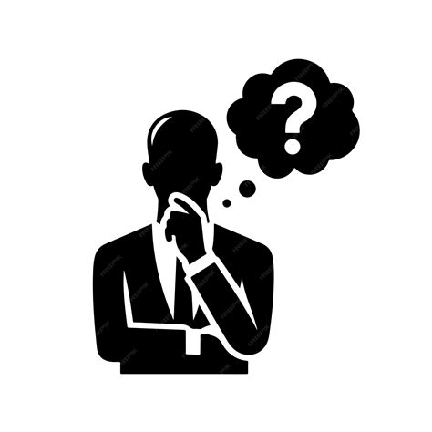 Man thinking silhouette vector design | Premium AI-generated vector