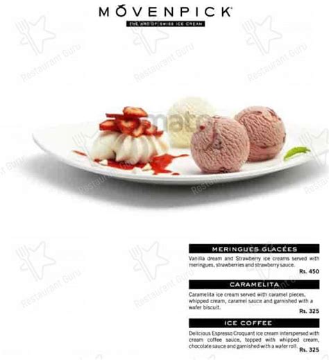 Menu at Movenpick, Kolkata, Silver Spring Arcade
