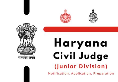 Haryana Civil Judge 2021 (Junior Division) Entrance Exam | Notification ...