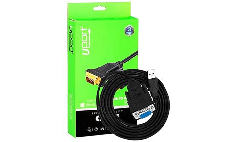 UPORT 1.5m USB to RS232 Adapter Cable, 9 Pin USB 2.0 Male to RS232 ...