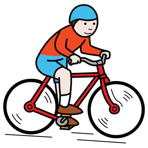 卡通男孩骑自行车gif动图下载-包图网