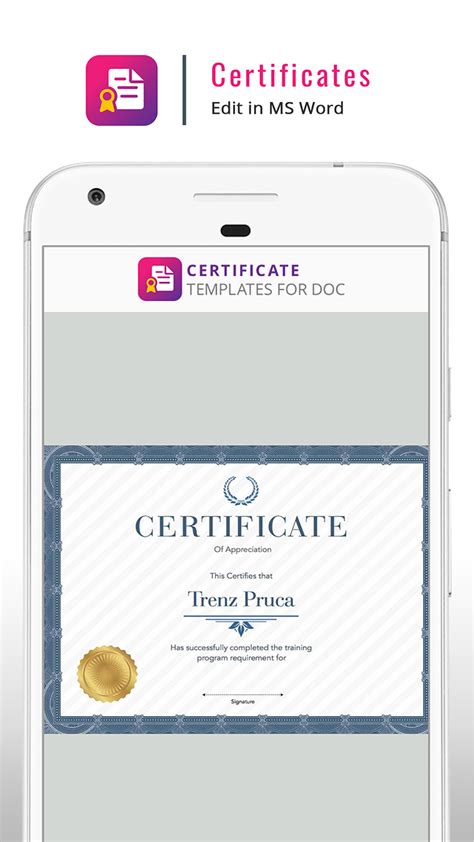 Certificate Maker - Templates and Design ideas - App on Amazon Appstore