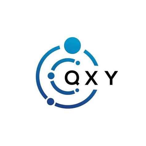 QXY letter technology logo design on white background. QXY creative ...