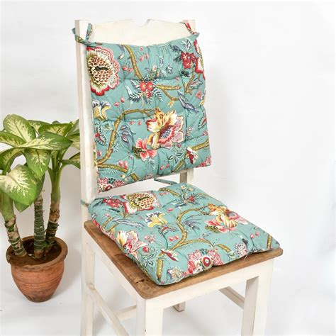 ABM UNLIMITED Cotton Printed Chair Pads/Chair Cushion/Back Support/Seat ...