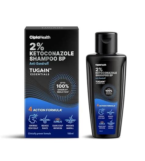 Tugain Essentials 2% Ketoconazole - Bottle of 100ml Anti Dandruff ...