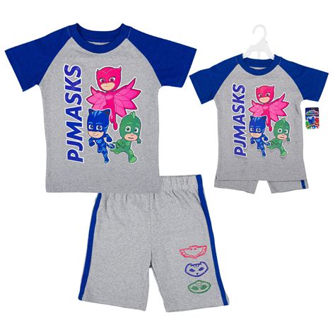 Wholesale PJ Mask T-Shirt W/ Shorts L. GREY