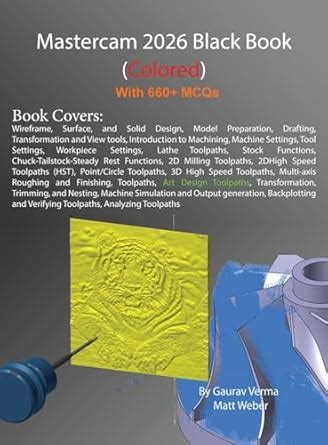 Buy Mastercam 2026 Black Book: (Colored) Book Online at Low Prices in ...