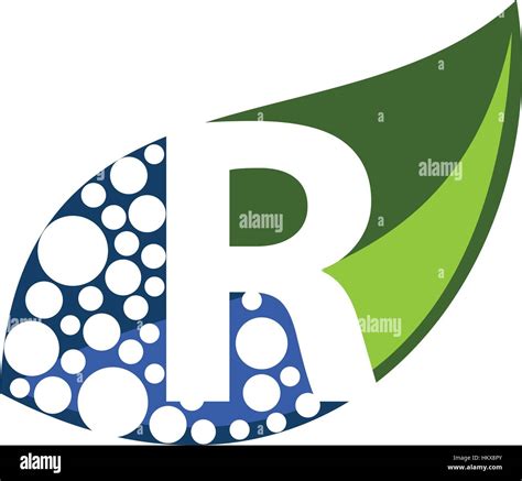 Leaf Water Letter R Stock Vector Image & Art - Alamy