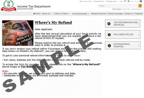IT Dept Warns Taxpayers About Phishing, Fake Refund Emails, and ...