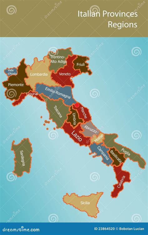 Italian Map Regions