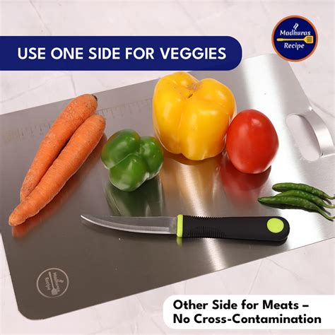 Madhura’s Recipe Medium size Premium Stainless Steel Kitchen Chopping ...