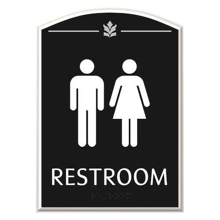 Intersign Restroom, 6-3/4" W x 9-3/8" H CTL-RG01(S37) | Zoro