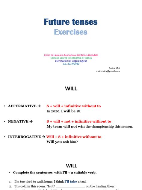 Future Progressive Tense Exercise .Pdf 的图像结果