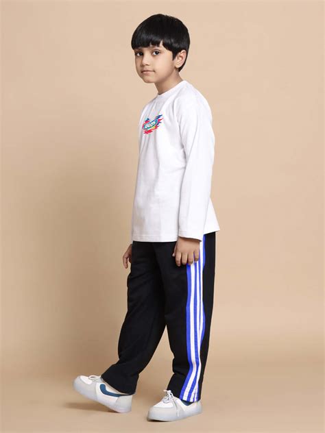 ALIEN CO-ORD FOR BOYS GIRLS WHITE-BLACK | Buy Online at Wearduds India