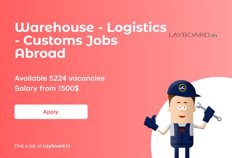 Warehouse Machine Operator Jobs Abroad, 2600$ avg Salary Layboard