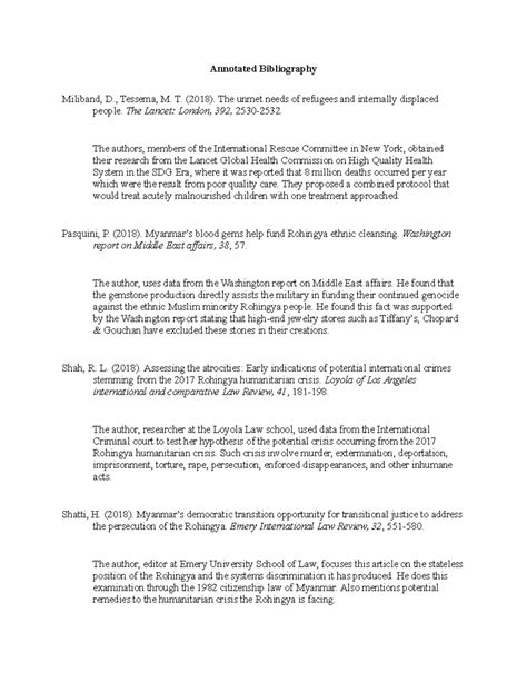 Sample annotated bibliography - Annotated Bibliography Miliband, D ...