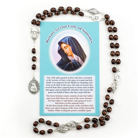 CHAPLET OF THE SEVEN SORROWS OF MARY WITH CARD | EWTN Religious Catalogue