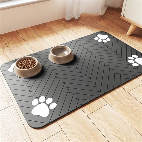 Amazon.com: Brd Gifts Personalized Dog Food Mat, 15 Patterns & 3 Size ...