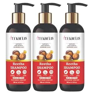 Manius Reetha Shampoo with Vitamin E for Hair Growth & Scalp Care ...