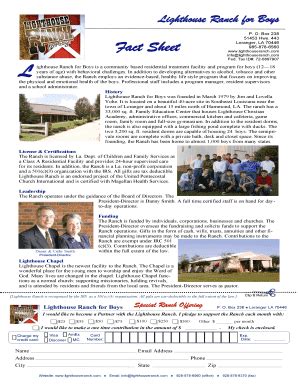 Lighthouse Ranch For Boys - Fill Online, Printable, Fillable, Blank ...