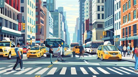 Busy City Street Scene 的图像结果