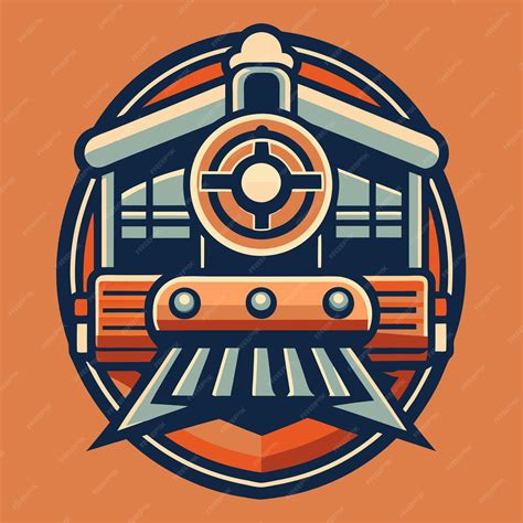 Um logotipo de trem com um trem na frente e a palavra "o trem" na ...