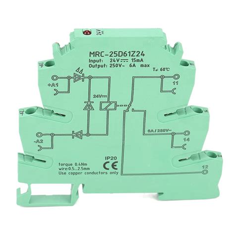 Buy LANTRO JS DC 24V Ultra-Thin Relay Module MRC-25D61Z24, DIN Rail PLC ...