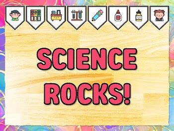 SCIENCE ROCKS! Grade 1 Science Bulletin Board Decor Kit school resource ...