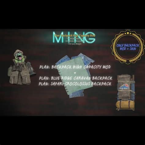 Plan: Backpack high capacity mod Backpack Mod Reviews 的图像结果