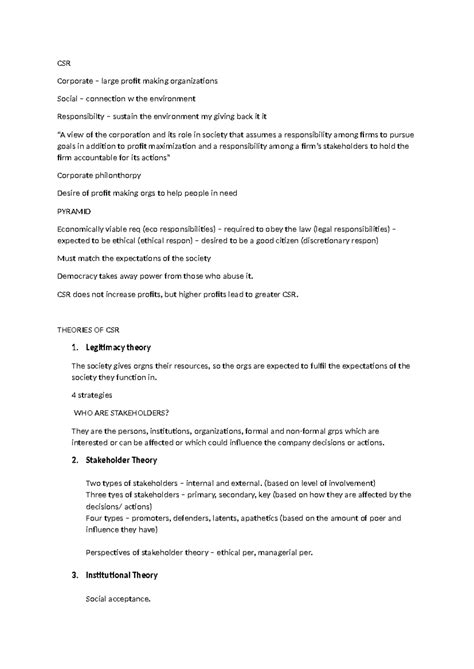 Csr - dd b cscc - CSR Corporate – large profit making organizations ...