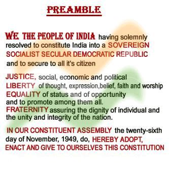 Preamble of the Constitution – Political Science Study Material & Notes