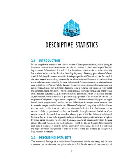 Chapter 2: Descriptive Statistics Overview (Course Code: STAT101) - Studocu