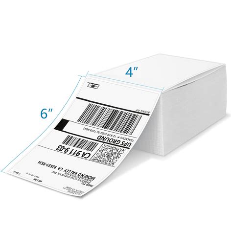 Direct Thermal Labels 4x6 Direct Thermal Shipping Labels - 500 Fanfold ...