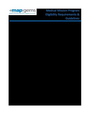 MAP International Medical Mission Program Eligibility Requirements ...