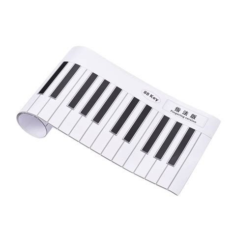 Buy Fingering Version 88 Keys Piano Keyboard Fingering Practice Chart ...