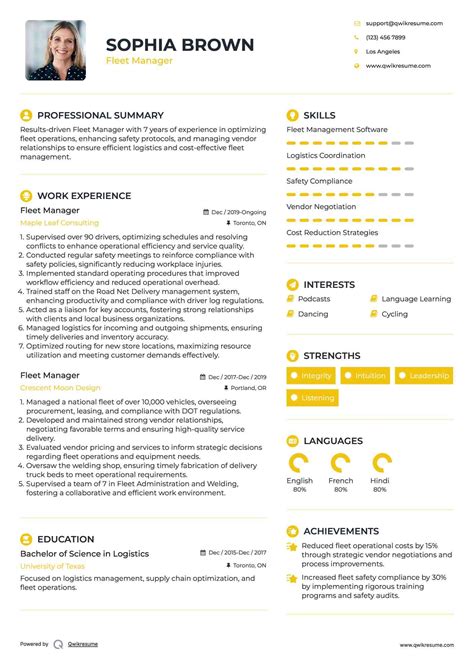 Job Description For Fleet Maintenance Manager at Harry Quintana blog