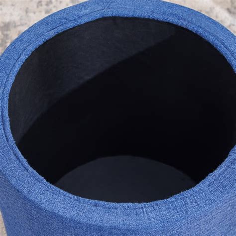 Buy Santorini Fabric End Table - Blue from Home Centre at just INR 3748.0