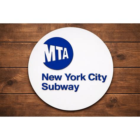 MTA New York City Subway Sign Train Rail Railway Street Traffic Travel ...