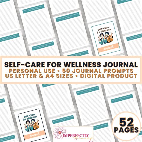 Self-Care for Wellness Journal - 52 Pages of Self-Care Prompts