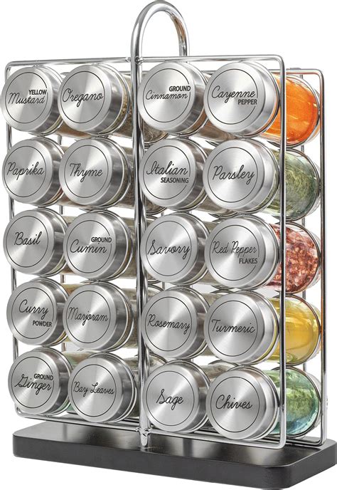 Amazon.com: Kamenstein 20 Jar Heritage Revolving Countertop Spice Rack ...
