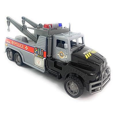 Buy TukTek Super Police Tow Semi Truck Toy for Kids, Police Vehicle ...
