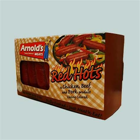 Arnold's Smoked Hot Sausage Beef 2lbs - Arnold's Meats