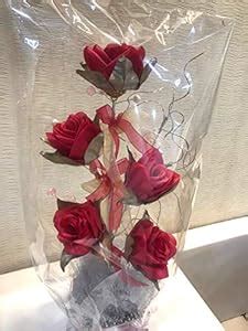 Buy KM (Krishna Kriti) Red Artificial Flowers Bouquet (Set of 2) Online ...