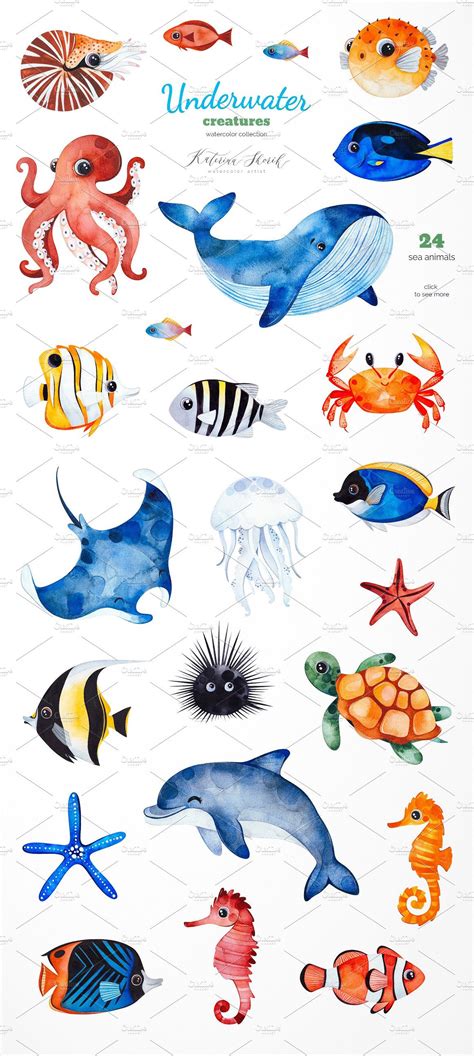 Draw So Cute Underwater Animals at Jeanne Phillips blog